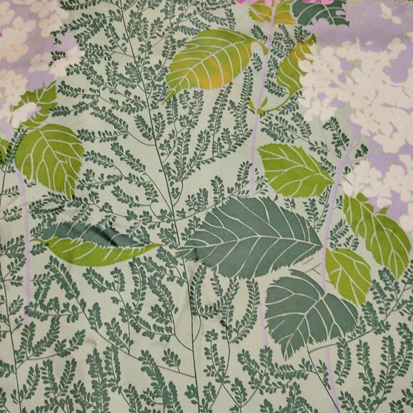 ❤️CHRISTIAN DIOR Pink Green Floral Silk Scarf Shawl Wrap Plump Forward Hem - Picture 4 of 7